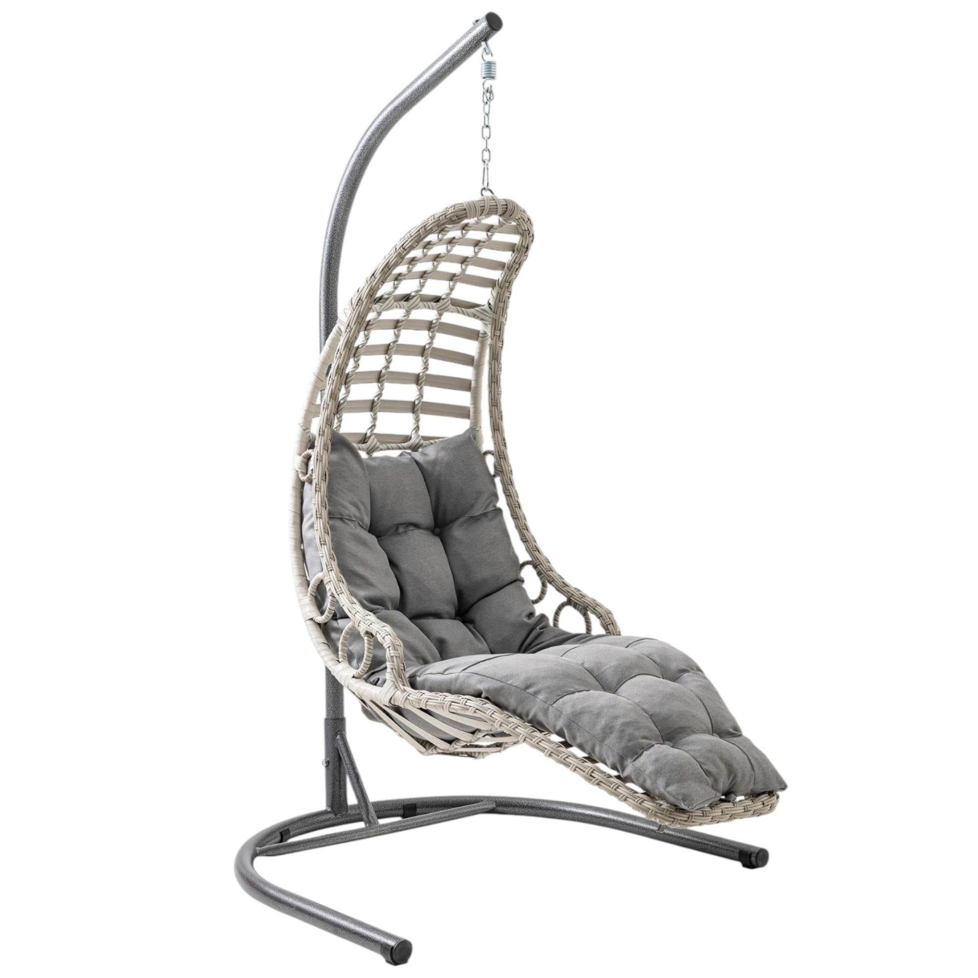 Capri Swing Bodrum Tekli Rattan Bahçe-Balkon Salıncağı
