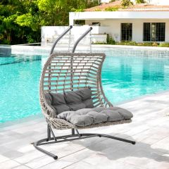 Bodrum Double | Çiftli Rattan Bahçe-Salıncağı
