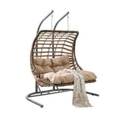 Bodrum Double | Çiftli Rattan Bahçe-Salıncağı