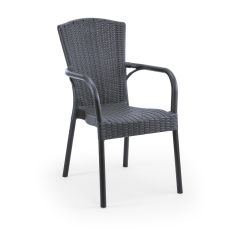 Royal Rattan Dokulu Plastik Bahçe ve Balkon Koltuğu